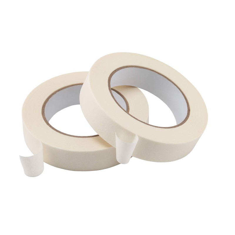 Lichamp Masking Tape 1 inch, 10 Pack General Purpose Masking Tape Bulk Multipack for Basic Use, 1 inch x 55 Yards x 10 Rolls (550 Total Yards) - Image 3